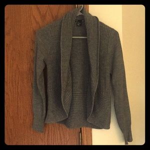 H&M Basic Shawl Collar Grey Sweater